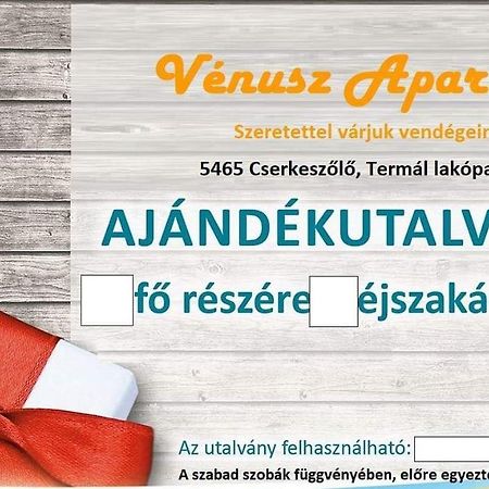 Vénusz Apartman Cserkeszőlő Exterior foto